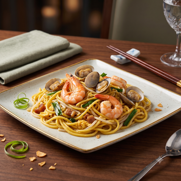 Singapore Hokkien Mee (Hokkien Prawn Noodles)