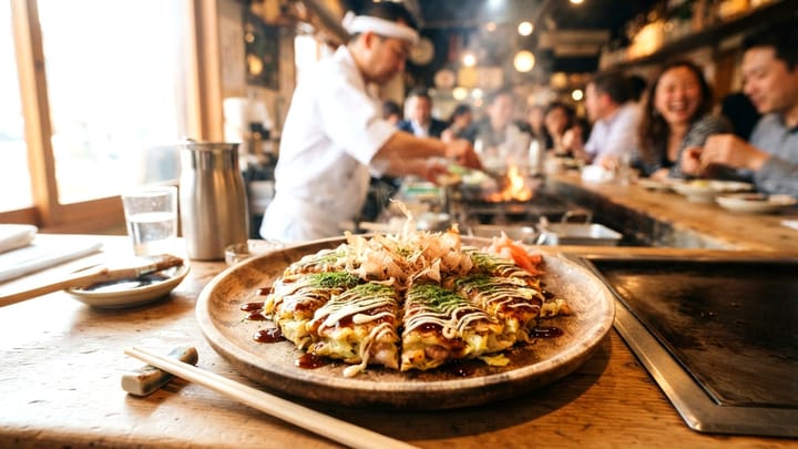 Japanese Okonomiyaki (Savoury Pancake)