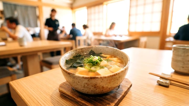 Miso Soup with Tofu and Wakame